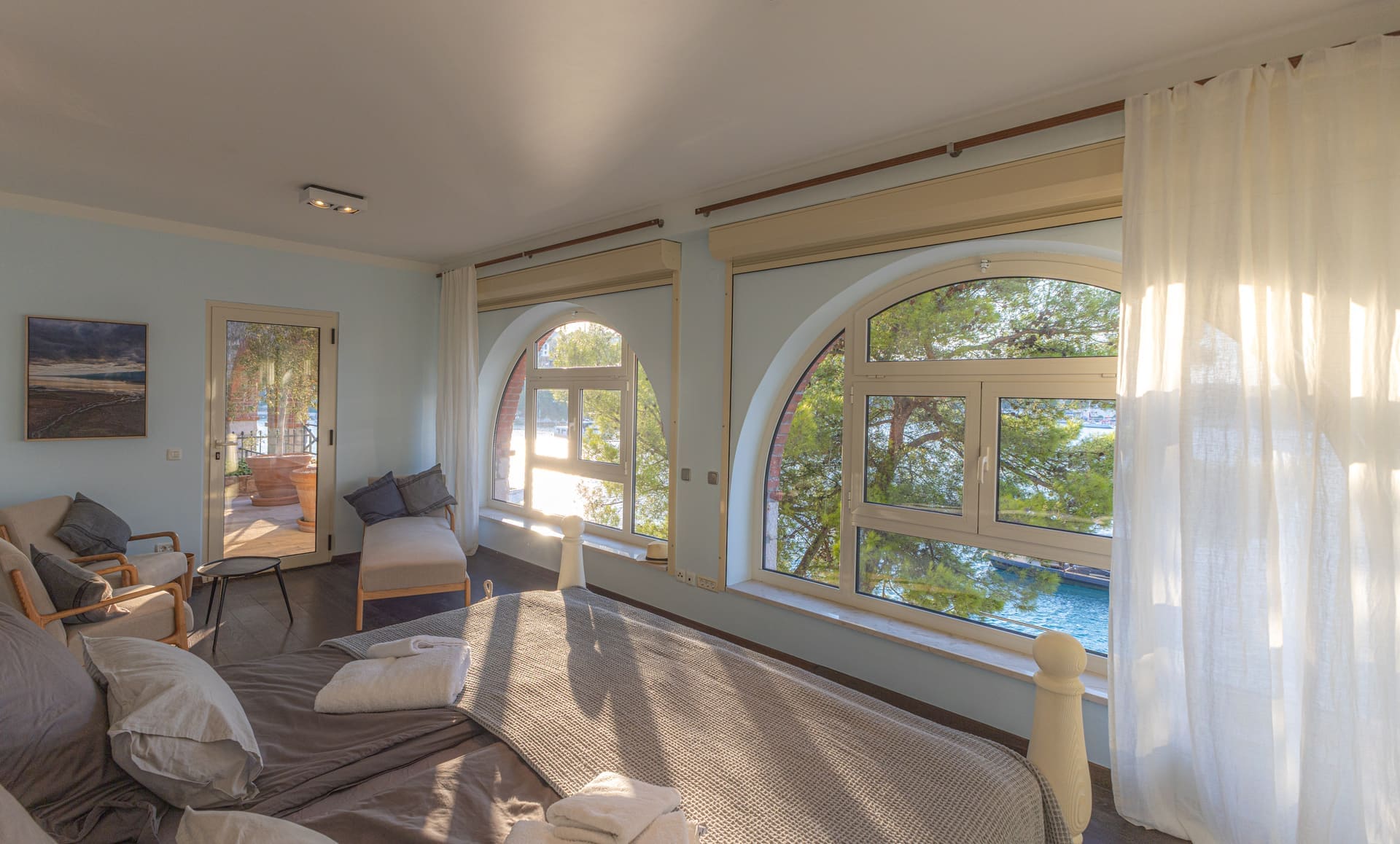 Schlafzimmer 4 im Apartment der Villa